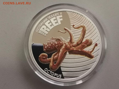 50цен 2012 Австралия - Осьминог, Ag999. Серия REEF, до 26.07 - Я Осьминог-2