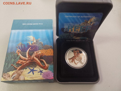 50цен 2012 Австралия - Осьминог, Ag999. Серия REEF, до 26.07 - Я Осьминог-1