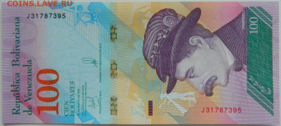 Венесуэла 100 боливаров 2018 г.  до 26.07.23 - DSCN4248.JPG