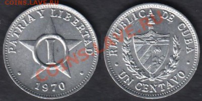 Куба 1 центаво 1970 до 25.12.2011 21-30 - Куба 1 центаво 1970