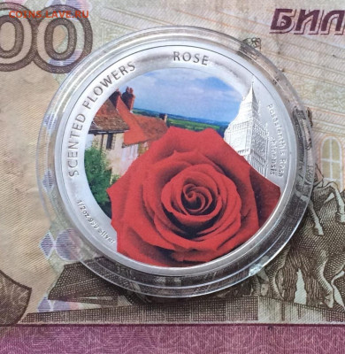 1 доллар 2013 год Ниуэ Ароматические цветы Роза до26.07 - 16