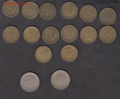 ЧССР 1кр 1962-84; 5кр 1973;79  по фиксу - 40