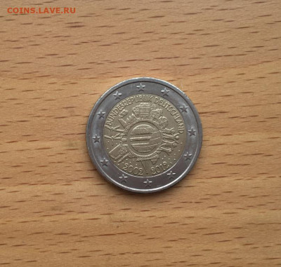 биметалл Германия 2 евро 2012 10 лет евро наличными Двор J - bimetall_germanija_2_evro_2012_10_let_evro_nalichnymi_dvor_j (2)
