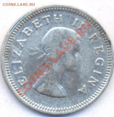 Ag ЮАР 3 пенса 1956 г. До 27.12.11 г. 21-00 МСК. - ЮАР 56.1