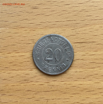 Германия Нотгельд Эммендинген 20 пфенниг 1914 1918 Emmending - IMG_9603.JPG
