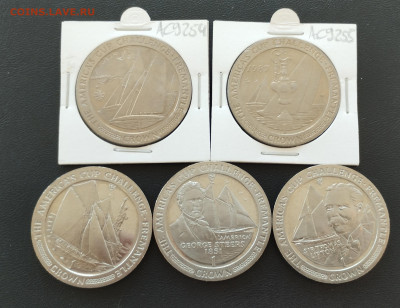 Набор 1 крона 1987г. о.Мэн 5шт. регата, кубок до 31.07 - IMG_20230726_125656