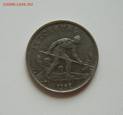Люксембург 1 франк 1952 г.  до 03.08.23 - DSCN4685.JPG