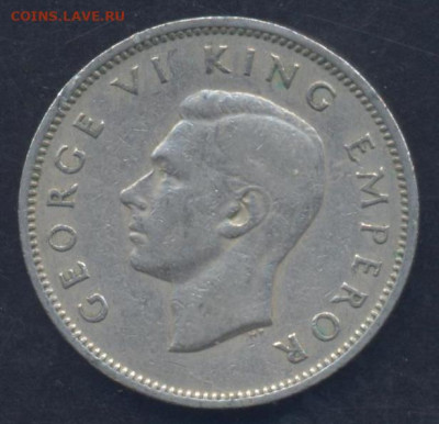 Новая Зеландия шиллинг 1947 г.1.08.2023 г. 22 -00 МСК. - шиллинг 1947 1