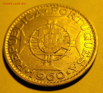 Мозамбик 20 эскудо 1960г. Серебро до 5.08.23г. 22:00 - 20230729_223941