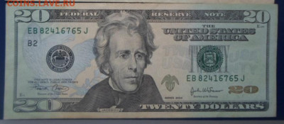 Бона 20$ США на монеты 1$ США инновации - 20 долларов