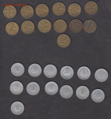 Венгрия 1;2 форинта 1967-89 по фиксу - 47