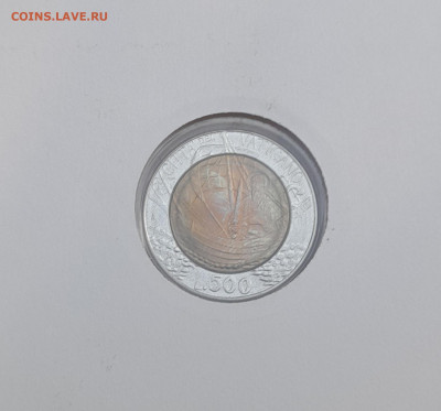 Нумизматический конверт Numisbriefe 500 лир 1985 Ватикан - 20230801_192346