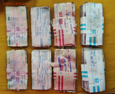 800 банкнот 3р,5р,10р,25р (по 200шт кажд.номинала) (5) - 1