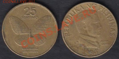 Филиппины 25 сентимо 1994 до 26.12.2011 21-30 - !Филиппины 25 сентимо 1994