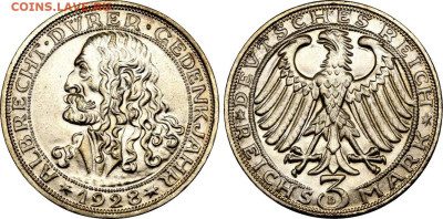 3 Марки 1928 Альбрехт Дюрер - 24589_x5870_g