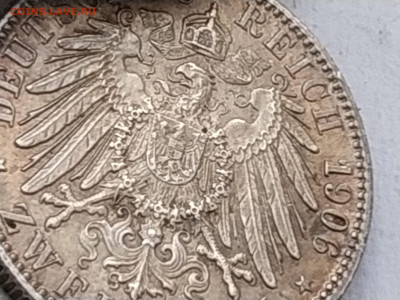 Германия (Баден) 2 марки 1906 Золотая свадьба до 13.08 22.00 - ба3