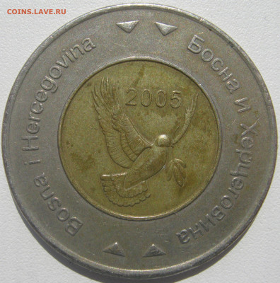 Босния и Герцеговина 5 конвертируемых марок 2005 голубь 11.8 - IMG_6173.JPG
