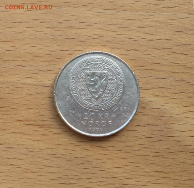Норвегия 20 крон 1999 700 лет Крепости Акерсхус - norvegija_20_kron_1999_700_let_kreposti_akerskhus (1)