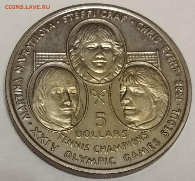 5 долларов 1988г. Ниуэ Навратилова, Граф, Эверт до 13.08 - IMG_20230809_221347