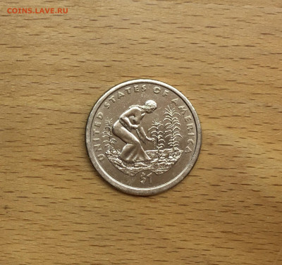 США 1$ доллар 2009 двор P Сакагавея Посадка культур Индианка - IMG_9740.JPG