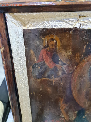 Старинная большая Икона Николай Чудотворец. до 15.08. - 20230403_130604