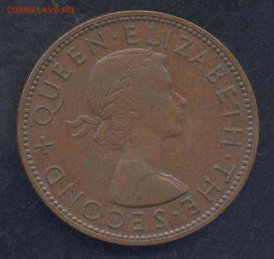 Новая Зеландия пеннии 1959 г.15.08.2023 г. 22 -00 МСК. - Пенни 1959 1
