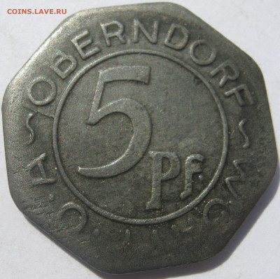  Оберндорф нотгельд 5 пфеннигов 1918 до 18.08. - IMG_5616.JPG