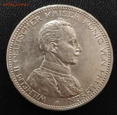 Пруссия 5 марок Вильгельм 1913г - IMG_20230813_091707