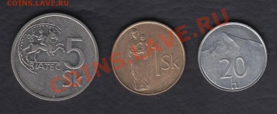 Словакия 3 монеты до 26.12.2011 21-30 - Словакия а