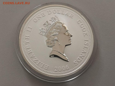 1дол 2006 О-ва Кука. Пожарная машина, Ag999, до 22.08 - ЯЯ Пожарка-3