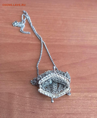 серебряное ювелирное изделие мини кошелек - кс3