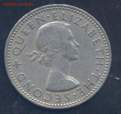 Новая Зеландия шиллинг 1964 г. 23.08.2023 г. 22 -00 МСК. - шиллинг 1964 1