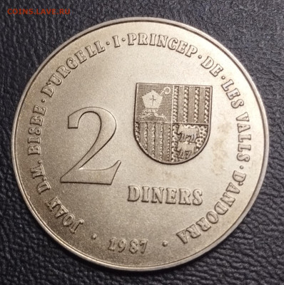 2 динара 1987г. Андорра ОИ в Барселоне и Альбервиле до 25.08 - IMG_20230818_220718
