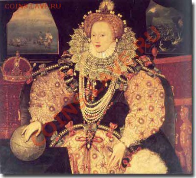 Монеты с Корабликами - ArmadaPortraitOfQueenElizabeth1