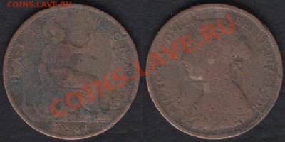 Великобритания полпенни 1884 до 27.12.2011 21-30 - Великобритания полпенни 1884