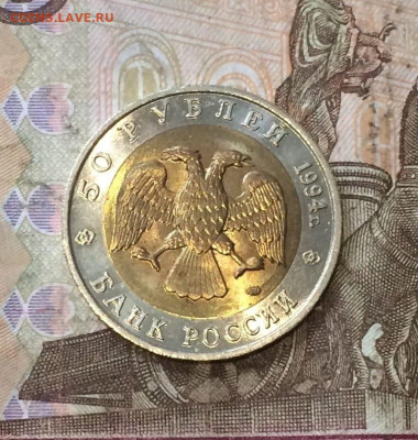50 рублей 1994 Красная книга Зубр до 28.08 - 48