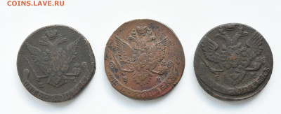 3 монеты, 5 копеек 1778, 1782, 1788 ЕМ  до 31.08.23 до 22:00 - DSC_3897.JPG