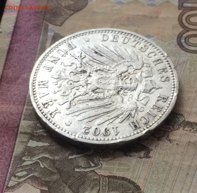 5 марок 1902 г.Германская Империя.Пруссия ВильгельмII до28 - 4