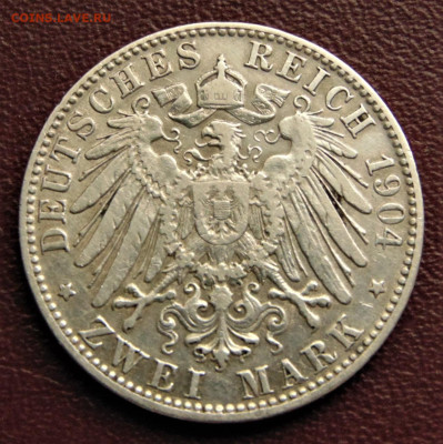 Бавария. 2 марки 1904. До 02.09. Есть блиц. - BAY-2-1904-.JPG