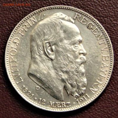 Бавария. 2 марки 1911, юбилейка. До 02.09. Есть блиц. - BAY-2-1911.JPG