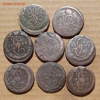Денга 1759, 60, 67, 68, 70, 71, 7?, 95 - 20230831_124037