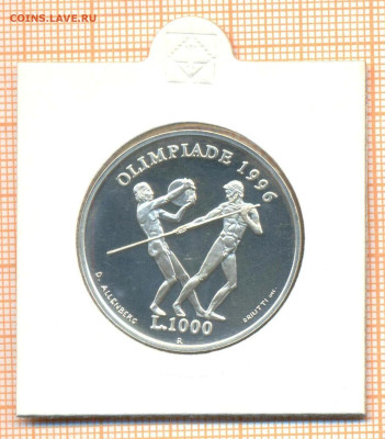 Сан-Марино 1000 лир 1995 г.,до 05.09.2023 г. в 22.00 по Мос - Сан-Марино 1000 лир 1995 холдер