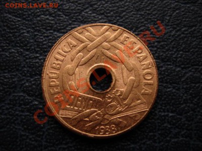 Испания 25 сантимов 1938 до 29.12 в 21.00 М - Изображение 075