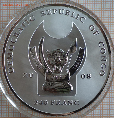 Конго 240 франков 2008 г. Слон, до 07.09.2023 г. в 22.00 по - Конго 240 франков 2008 слон3
