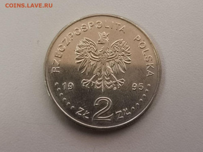 2 злотых Польша 1995 100 лет Олимпийским играм, до 08.09 - 1995 100лет ОИ-2