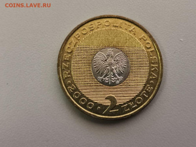 2 злотых Польша 2000 2000год, до 08.09 - 2000 2000год-2