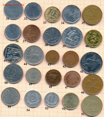 монеты разные от 1 шт., до ухода в архив - 2 31 55 001