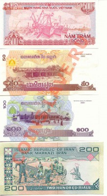 Боны Азии и Африки лот 7шт. UNC до 28.12.2011  21-00 (Мск) - Bony1_2