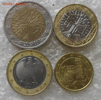1 евро 1999 и 2002 г 2 евро 2000г 10 евроцентов 2015г до 09. - SAM_8012.JPG