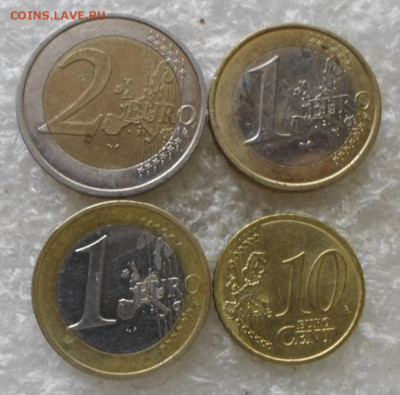 1 евро 1999 и 2002 г 2 евро 2000г 10 евроцентов 2015г до 09. - SAM_8013.JPG